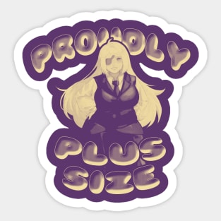 Proudly Plus Size! Sticker